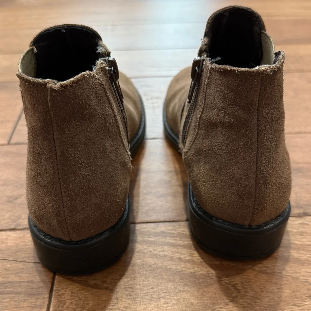 Enzo Tesoti Girls Brown Suede Ankle Boots - Size 32 Spain / US Girls 1